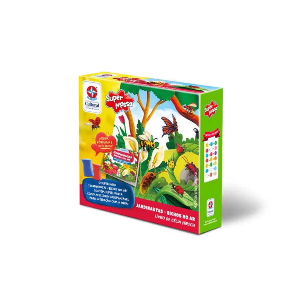 Super Massa Massinha de Modelar + Superlivro Jardinautas Bichos no Ar - Estrela