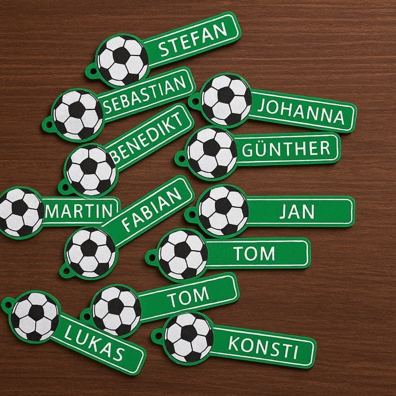 ⚽ Chaveiro Personalizado Futebol com Nome