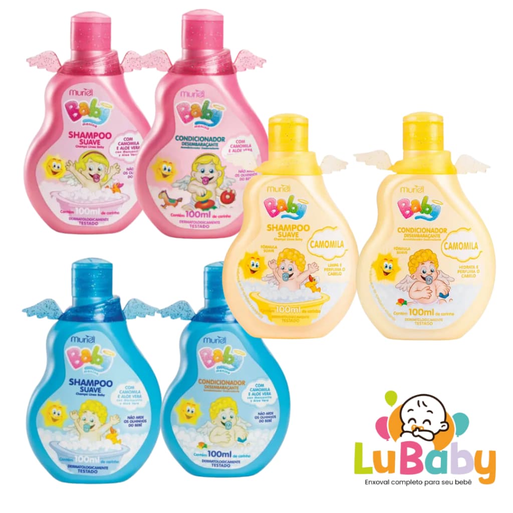 Kit Baby Muriel Menina Menino Shampoo e Condicionador 100ml