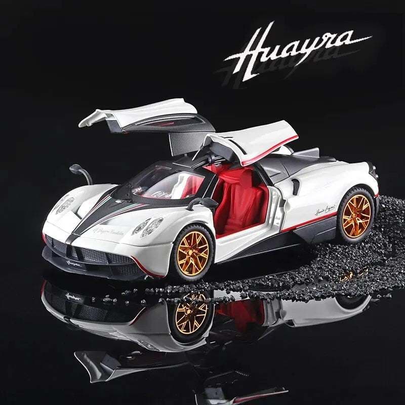 Pagani Huayra - 1/24 Miniatura de Carro - modelo de metal Branco