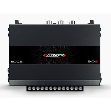 Módulo Amplificador Soundigital 800.5 Evo6 - 5 Canais -  800W - Canal exclusivo para subwoofer qualidade de audio