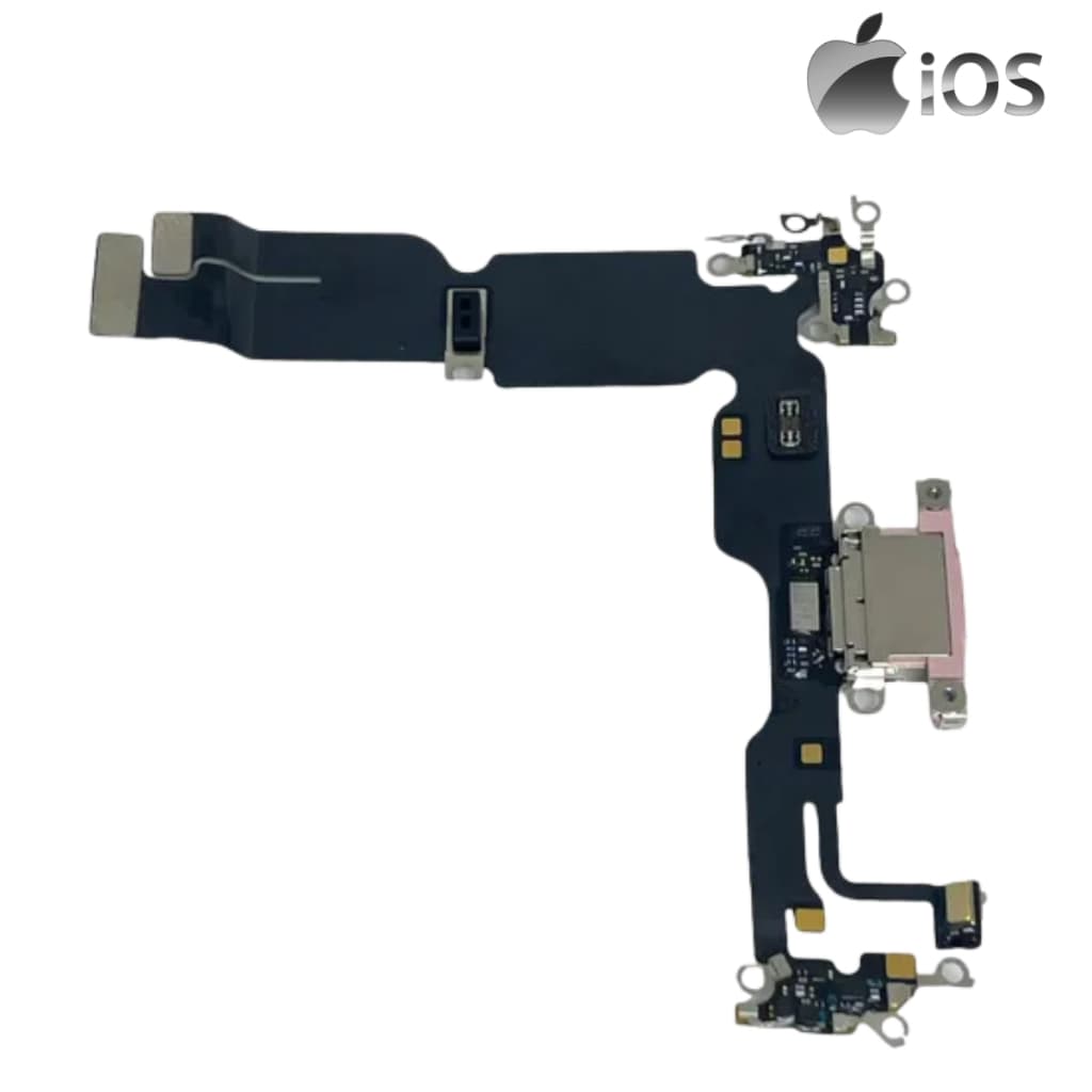 Conector Flex Dock De Carga Para Iphone 15 - Branco