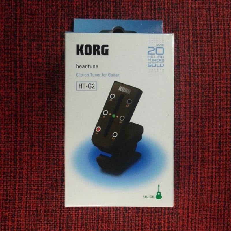 Afinador Digital Korg Headtune HT-G2 para Guitarra, Violão e Baixo (Clip on tuner for Guitar)