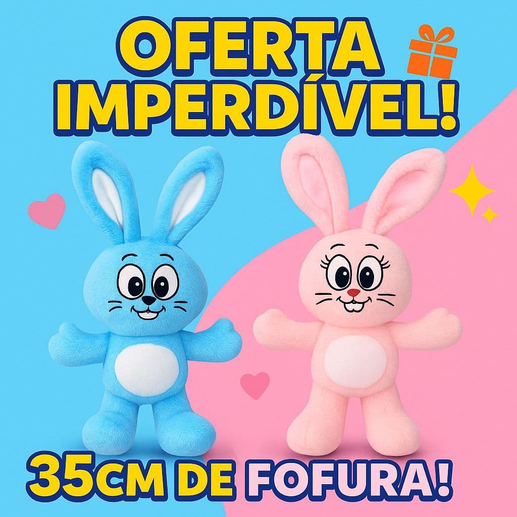 35CM Coelho de Pelucias Sansão Dalila Turma Da Mônica Brinquedo Menino Menina Pelucia Urso Cebolinha