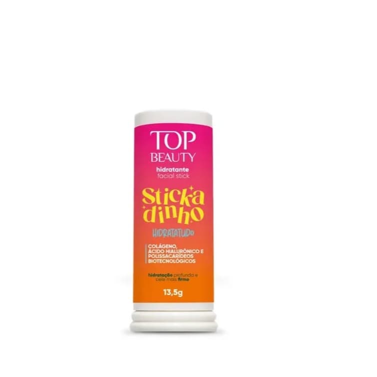 Hidratante facial Stickadinho bastão Top Beauty 13,5g