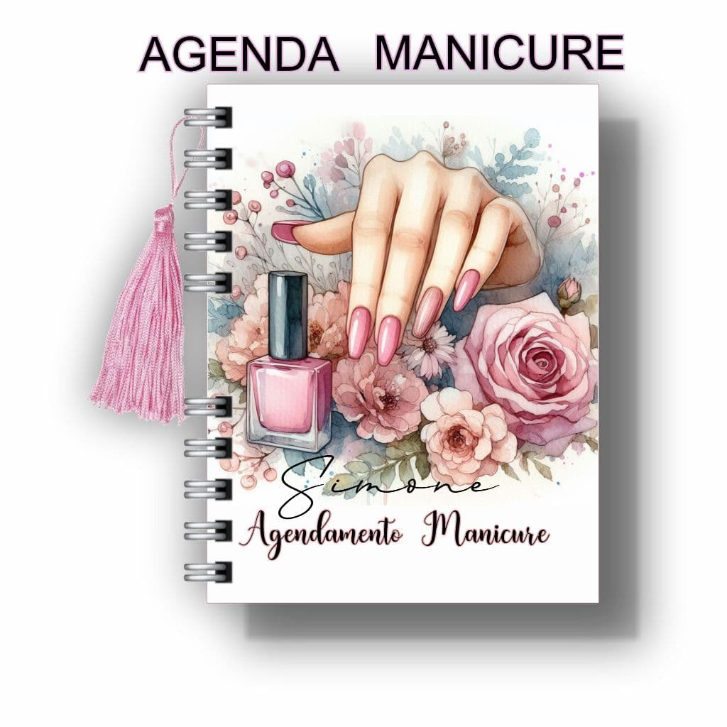 Agenda Manicure Permanente 200 Paginas Organização do Dia a Dia
