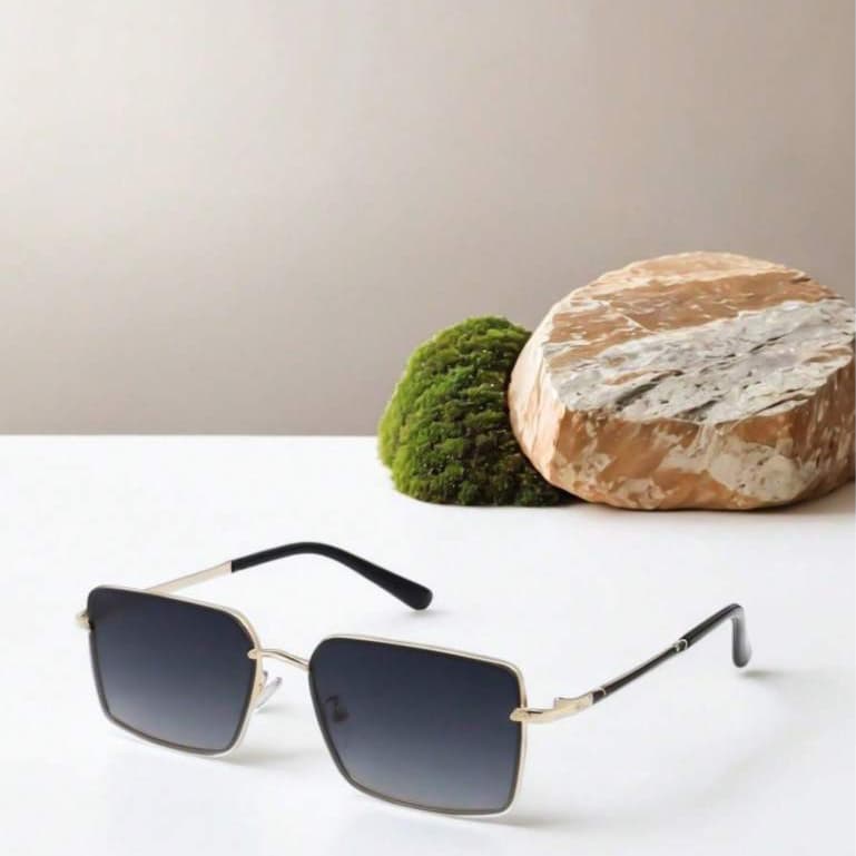 Óculos de Moda com Armação Sem Aro,lente degrade， Acessório da Moda Fashionista para Praia de Verão ou Dirigir