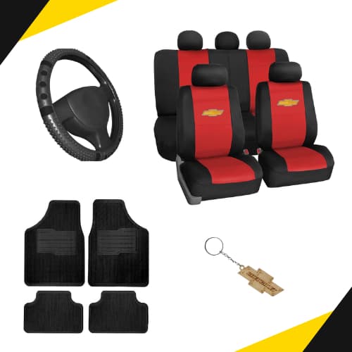 Kit Capa Banco Carro Chevrolet Corsa Celta Prisma Onix Classic Astra Gm + Tapete de Carro + Volante