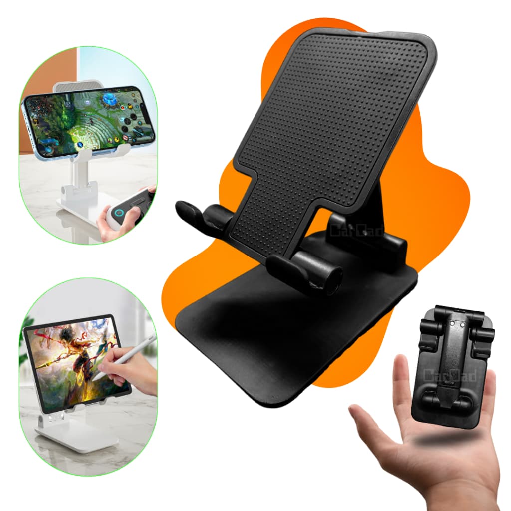 Suporte de celular e tablet portátil dobrável ajustável apoio mesa