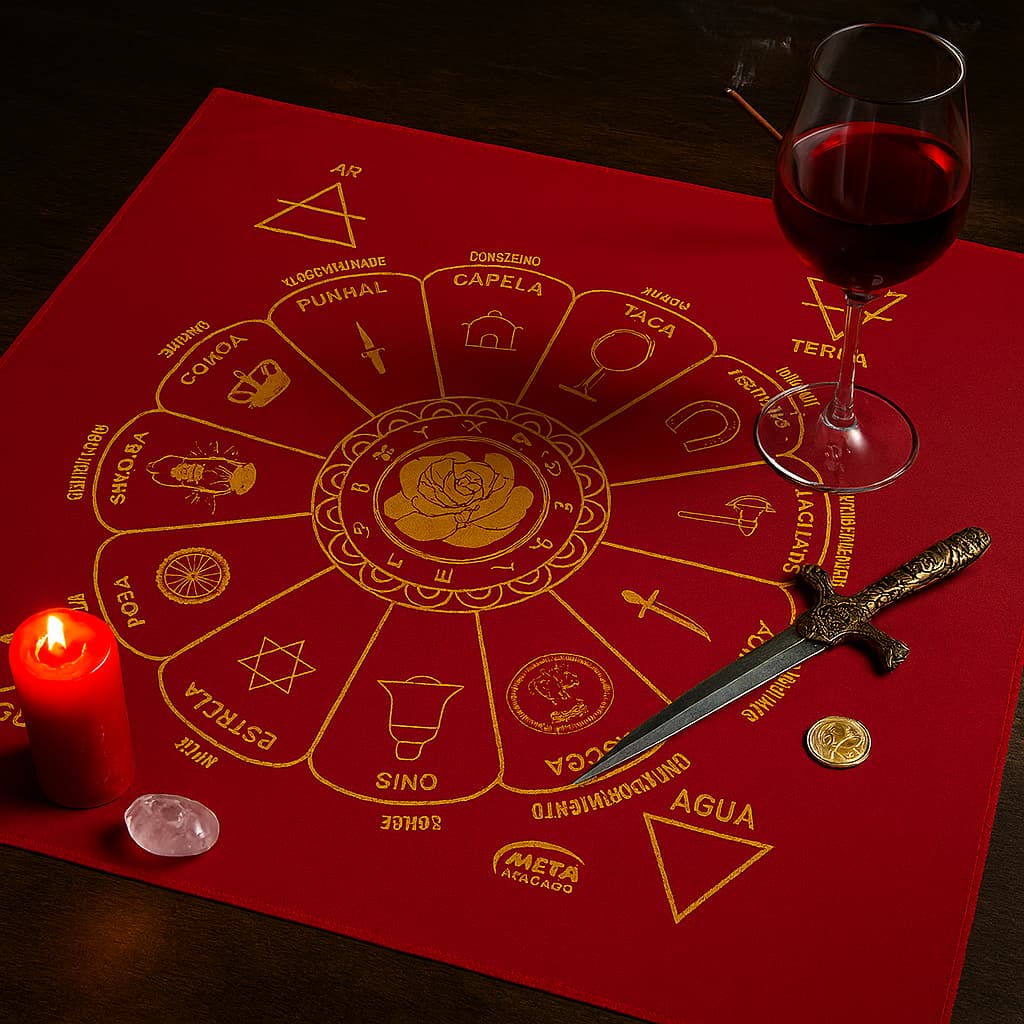 Toalhas Tradicionais Cigana Jogos Cartas 70x70cm - Diversos