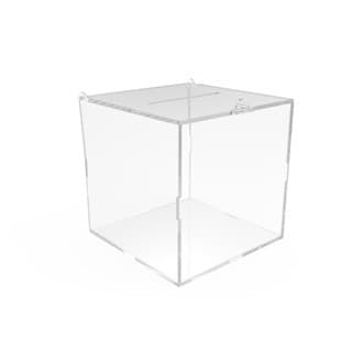 Urna Cubo 15x15 Cm Em Acrílico - Envio Rápido