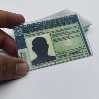 Kit 10 Protetores para CNH em Acrílico Cristal Transparente