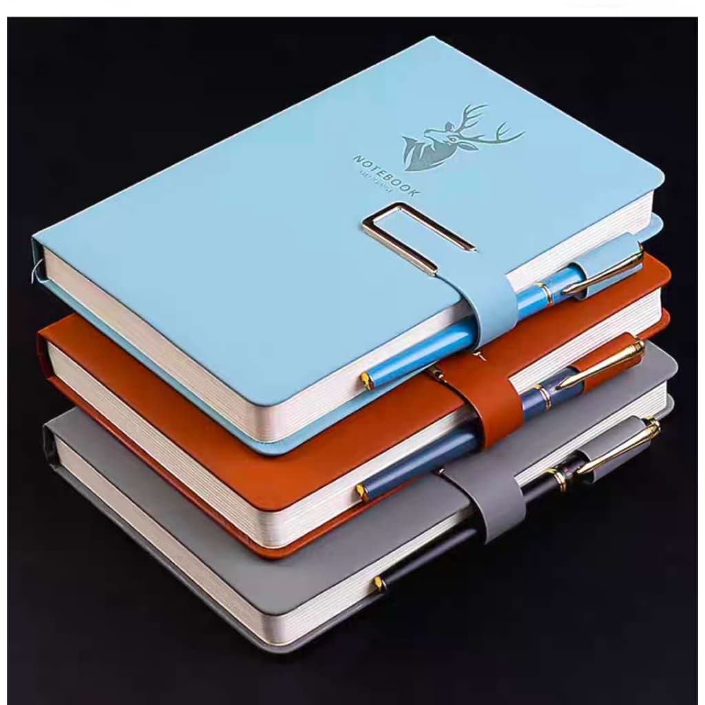 caderno de couro macio A5 agenda retro de 90 /180folha (180/360páginas)para trabalho