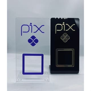 PLACA PIX EM ACRÍLICO - LEIA A DESCRIÇÃO - ENVIO IMEDIATO!