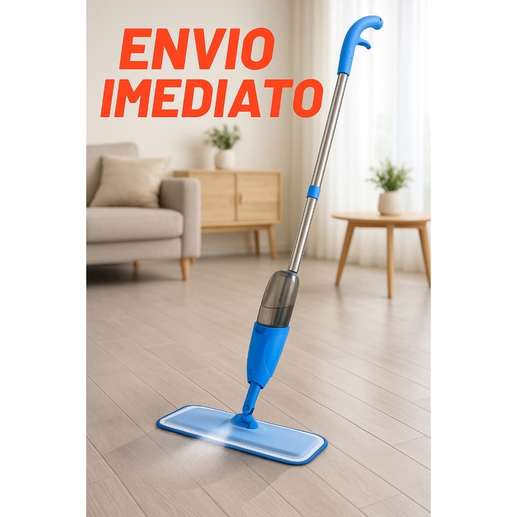 Mop Spray Magico Esfregão Com Reservatorio Rodo De Limpeza Microfibra Refil