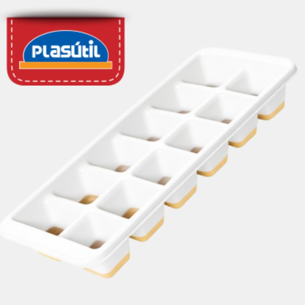 Kit Forma de Gelo com borracha de silicone flexível Plasútil
