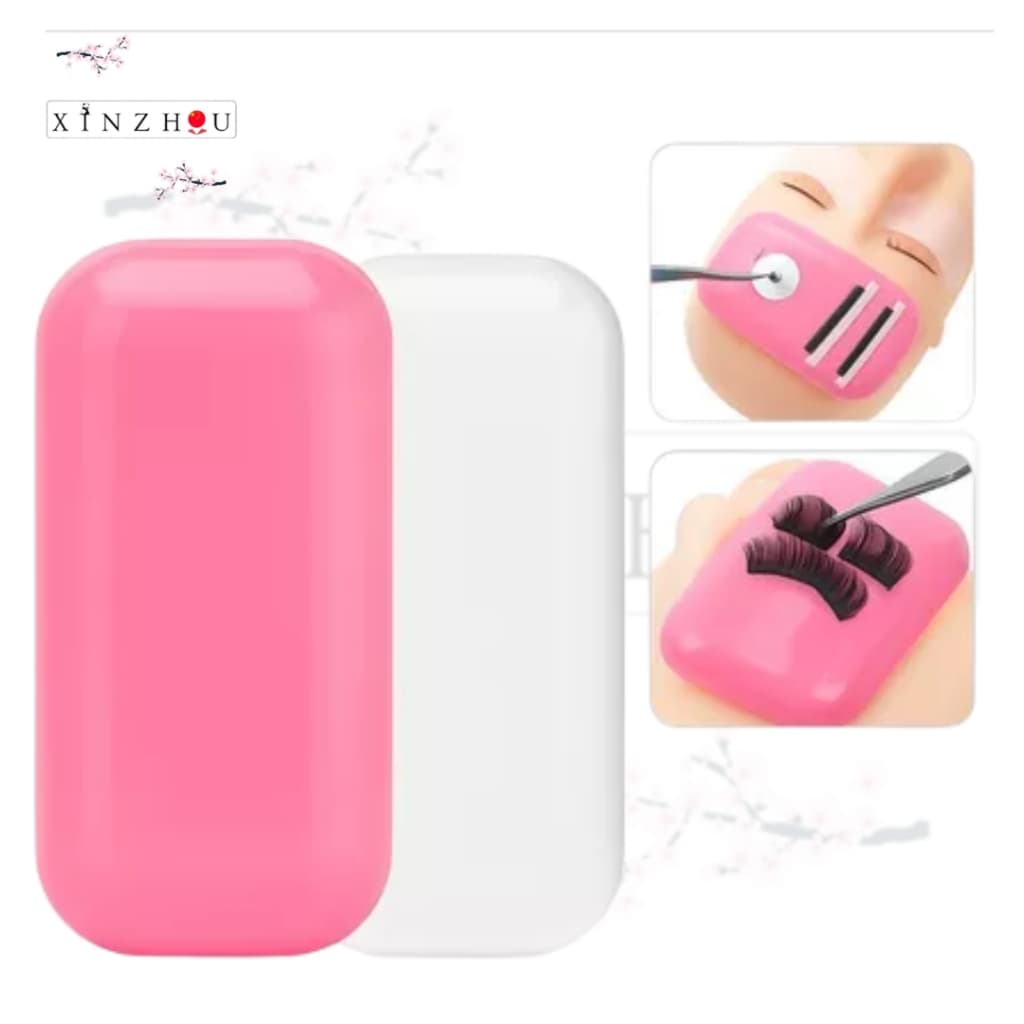 Almofada de Silicone para Testa Porta Cílios Reutilizável Alongamento Lash Designer Profissional