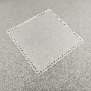 Base Para Maxi Crochê - Acrílico Cristal Transparente 2mm 13x18cm e 22x28cm
