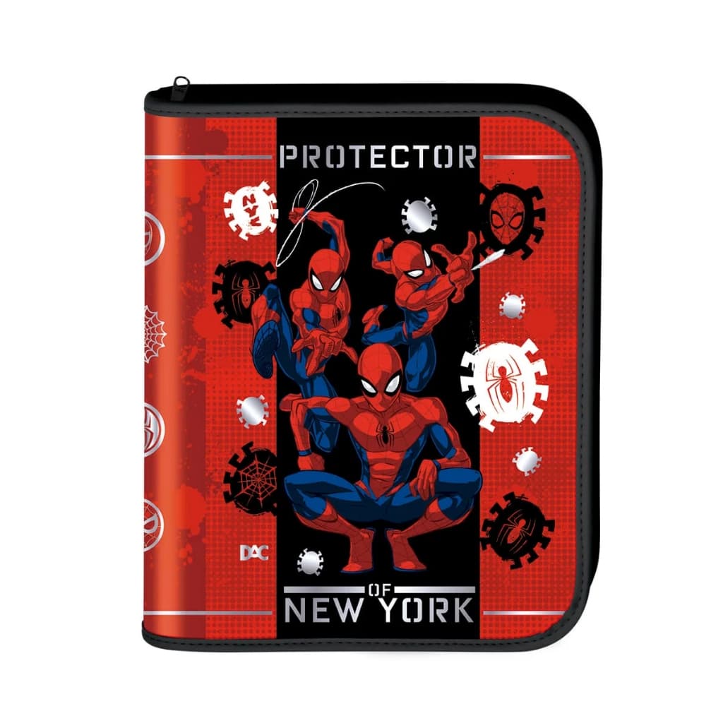 Fichário Universitário 48 Folhas Dac Com Zíper Spider Man Marvel