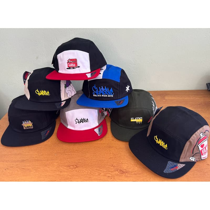 Boné five Panel ATACADO kit com 10