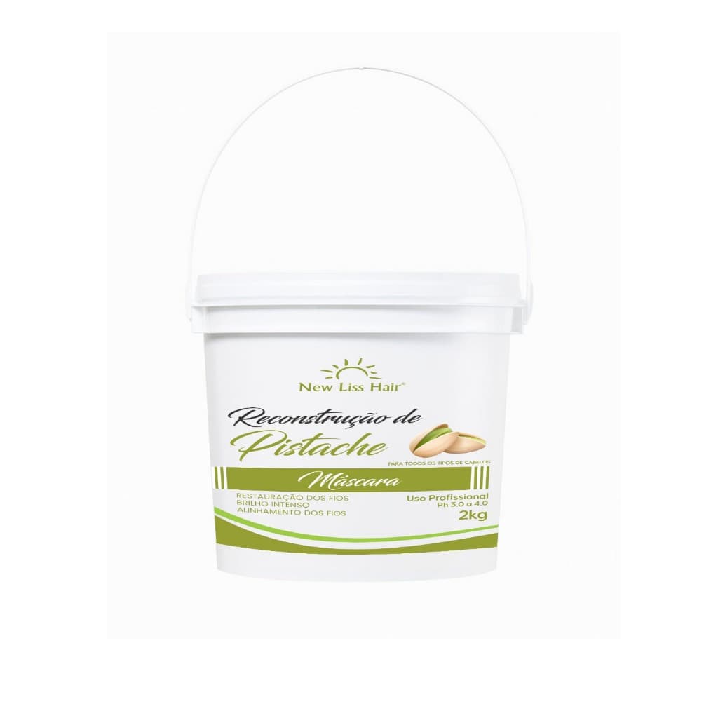 MÁSCARA 2KG PISTACHE RECONSTRUÇÃO INSTENSA NEW LISS HAIR