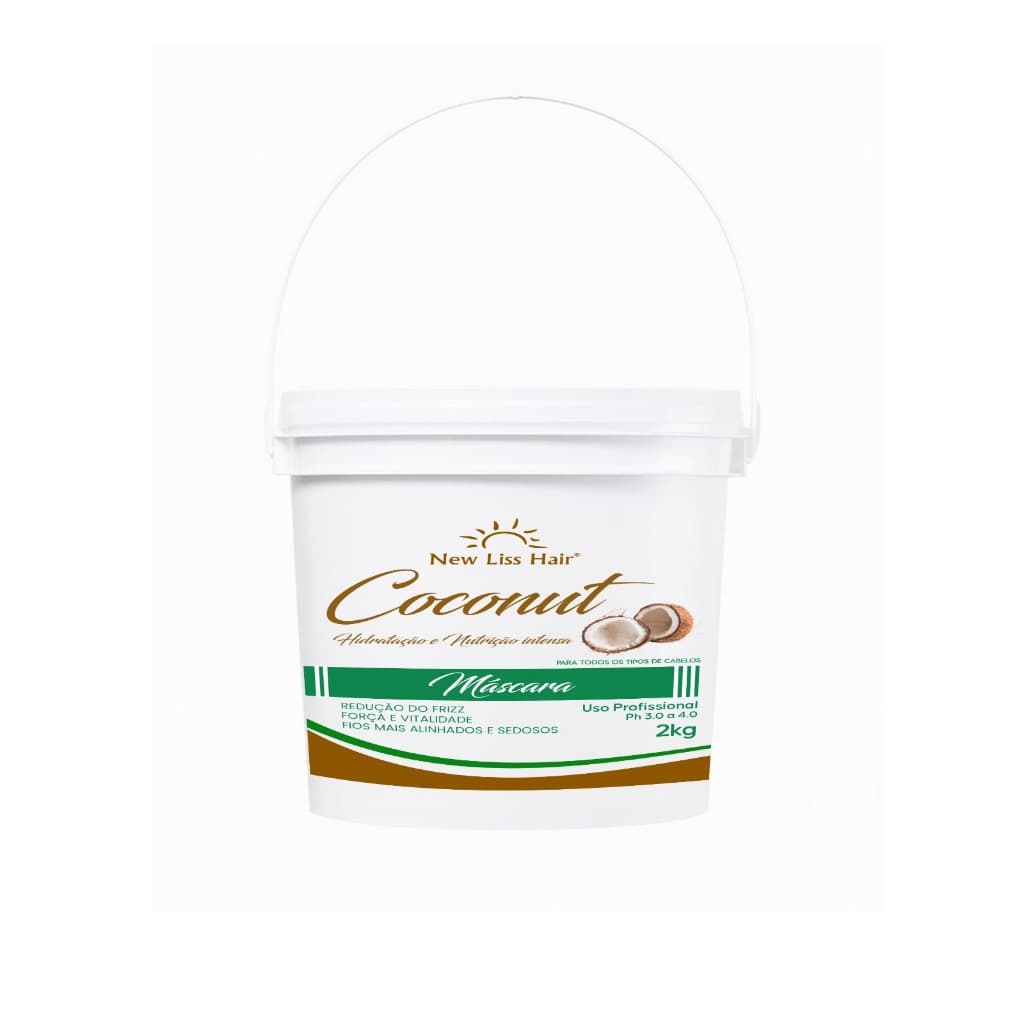 MÁSCARA 2KG NUTRIÇÃO INTENSA COCONUT NEW LISS HAIRR