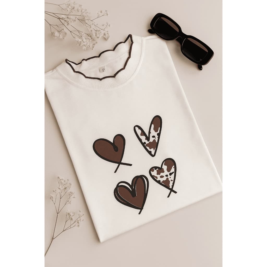 Camiseta baby look feminina blusinha tshirt de algodão gola lurex