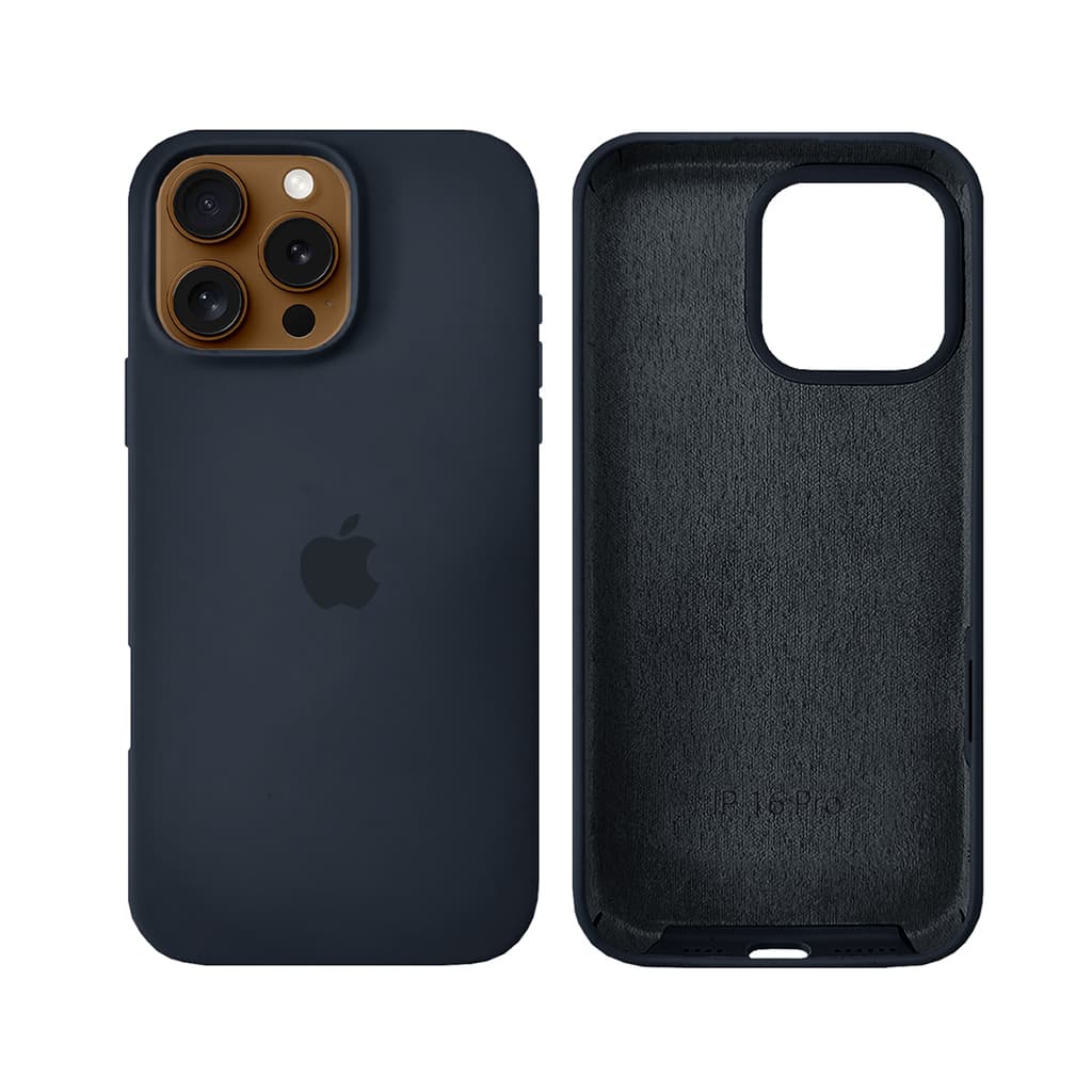 Capa Celular Compatível Iphone 16 Pró Silicone + Película Vidro 3D Frontal Aberta