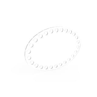 BASE DE CROCHÊ OVAL 15X10 PETG - 1MM