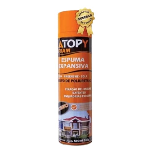 Espuma Expansiva Poliuretano Multiuso Construção Casa Encanador Utilidades 500ml Atopy