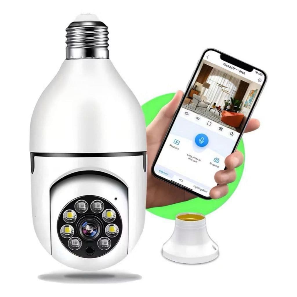 Mini IP Câmera Wifi sem fio visão noturna microfone auto falante acesso remoto aplicativo