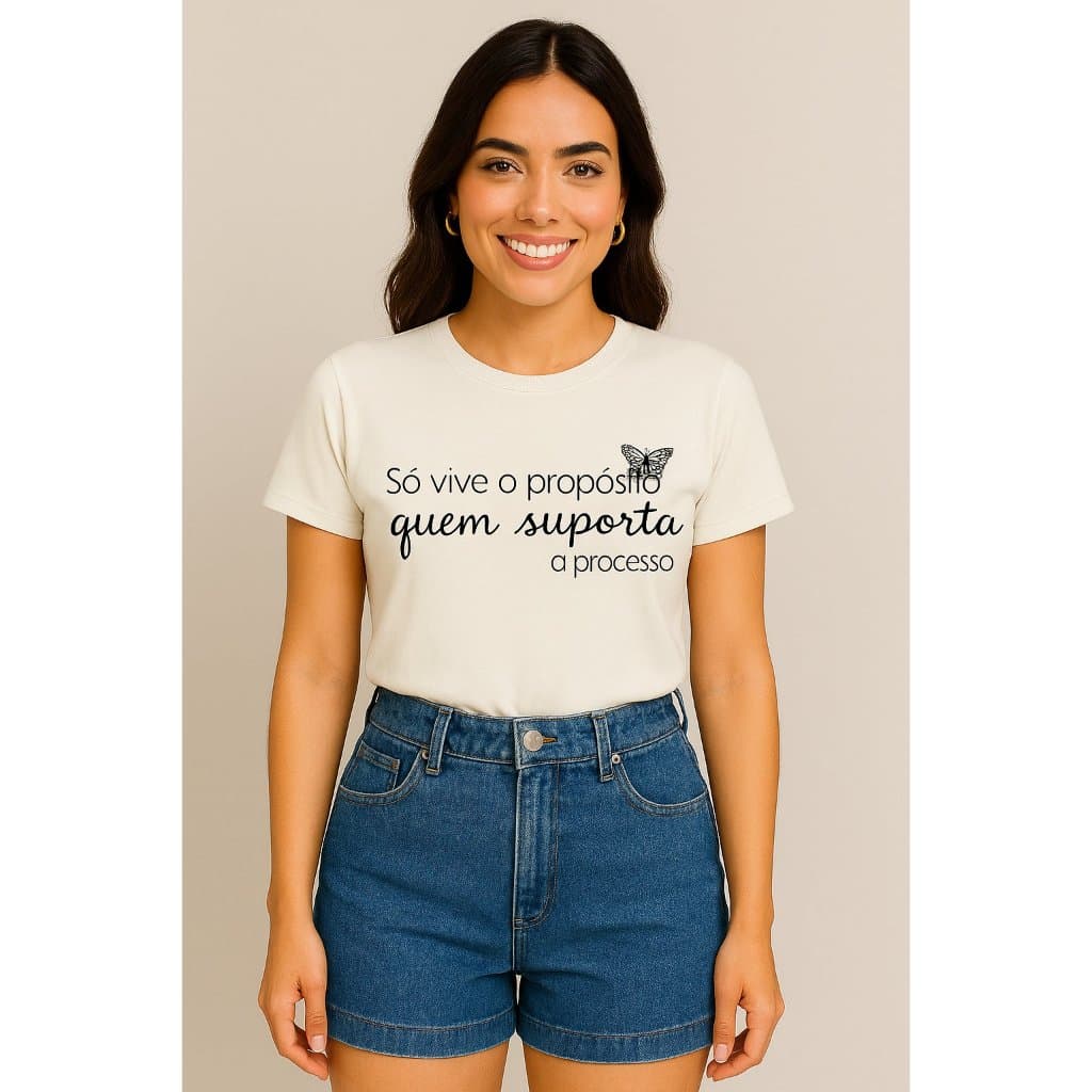 Blusinha Feminina 100% Algodão - Estilo/Conforto/T-Shirt/Premium/Estampa/Tendência/Moda