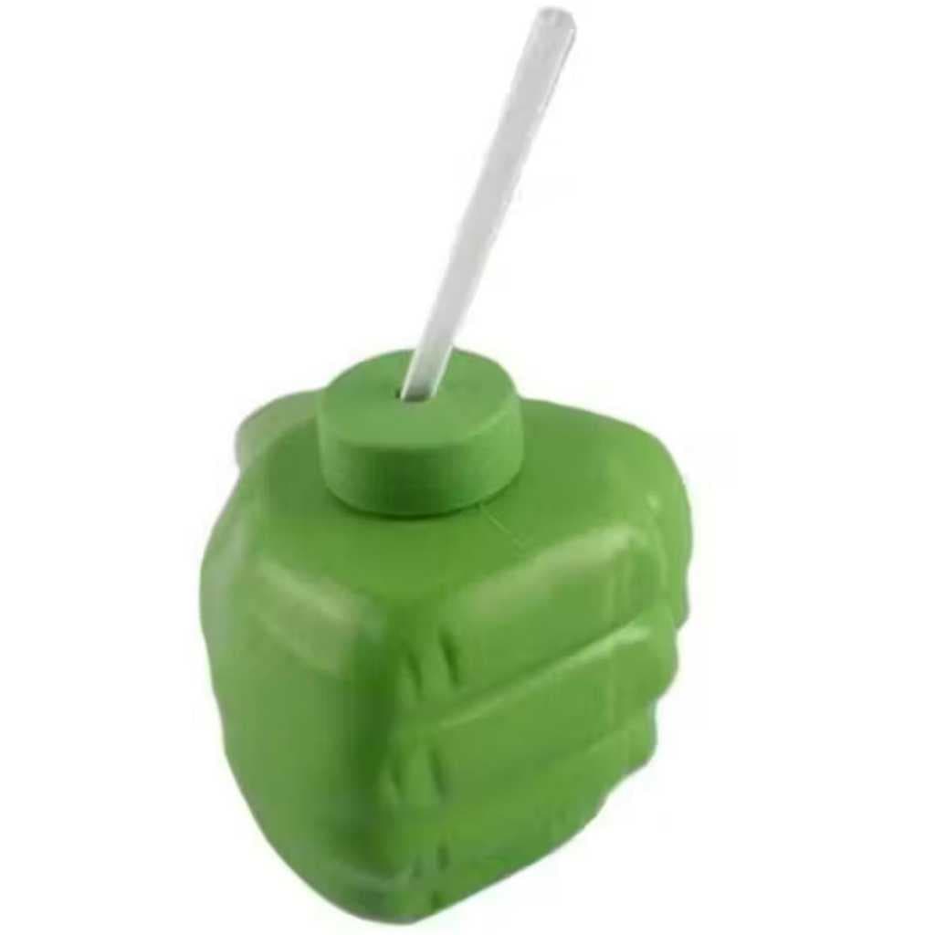 COPO SUPER MÃO HULK  C/CANUDO