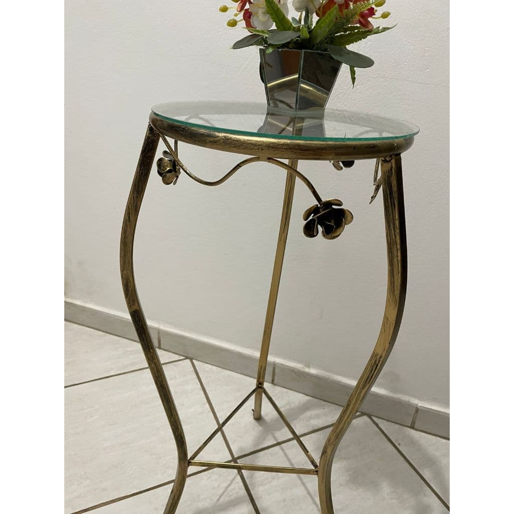 Mesa de canto redonda mesa de cabeceira coluna redonda aparador cantoneira sala quarto decoraçao