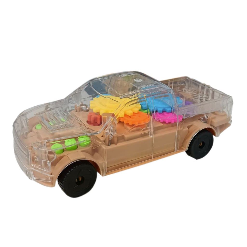 Brinquedo Carro Transparente Bate Volta Som, Luzes A Pilha, movimento – Veículos de brinquedo