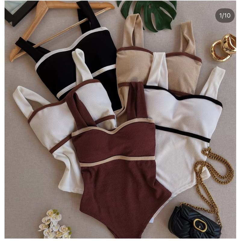 Body Feminino Com Bojo Canelado Ad