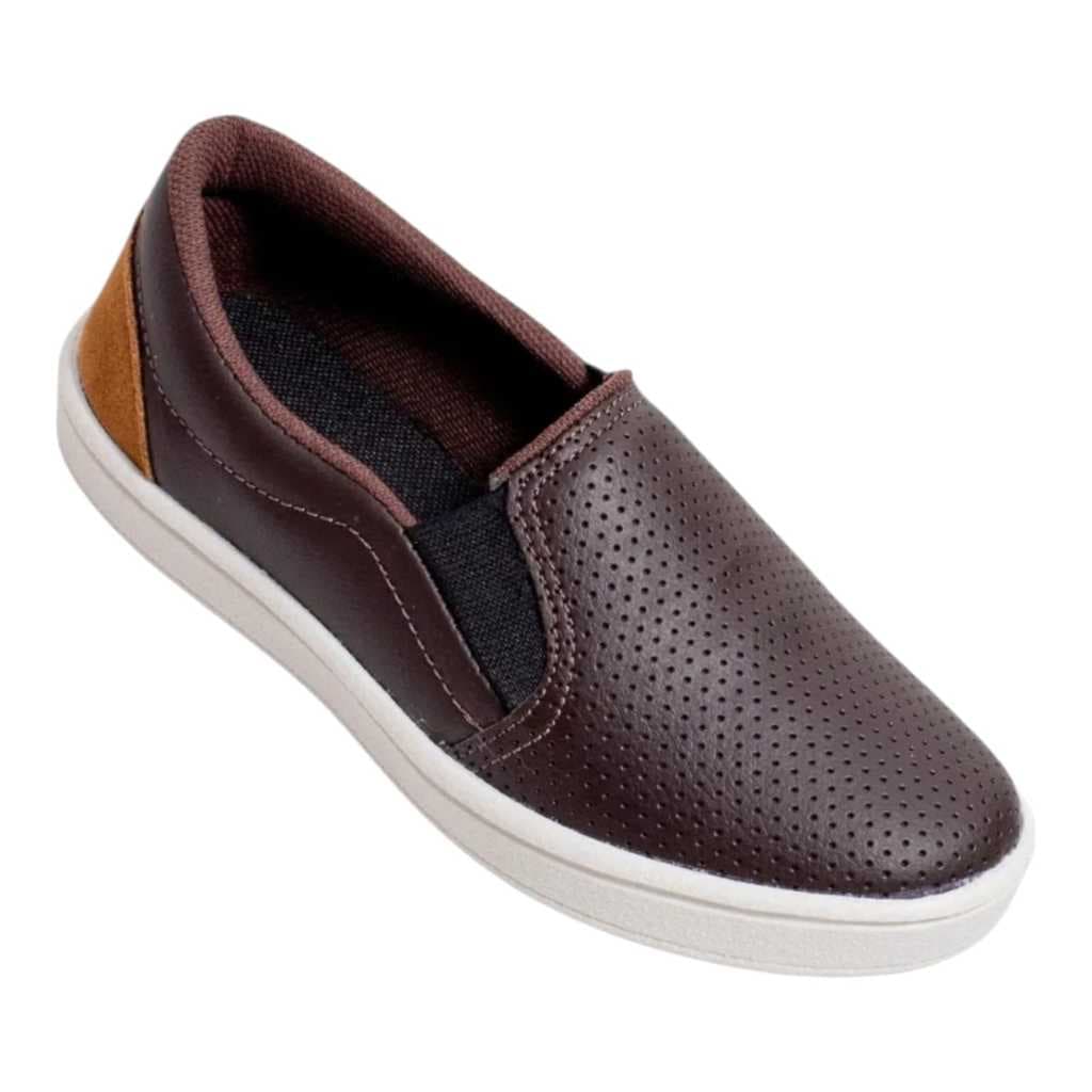 Tênis Iate Infantil Slep On Calce Fácil Escola Casual Masculino Menino 27 ao 36