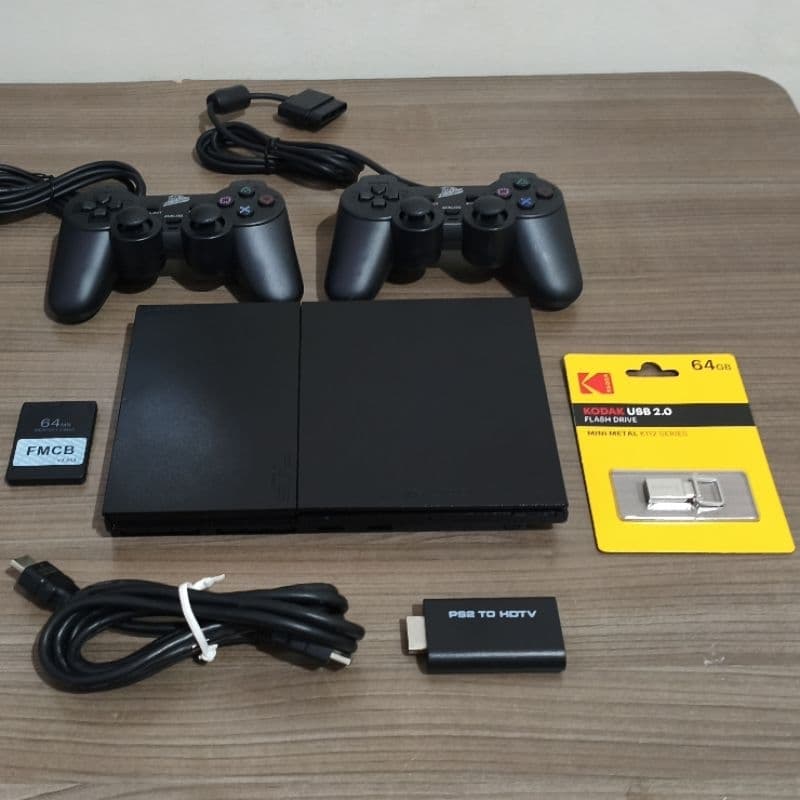 Ps2 OPL (2 Controles + Pen drive) c/ 20 Jogos a sua escolha
