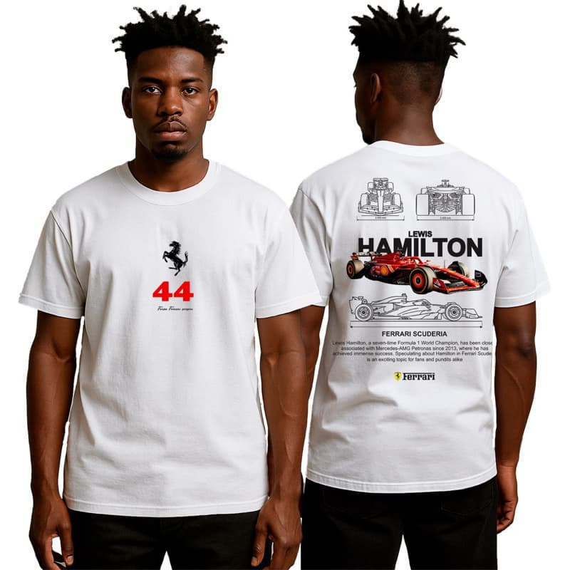Camiseta Oversized Streetwear Unissex Lewis Hamilton