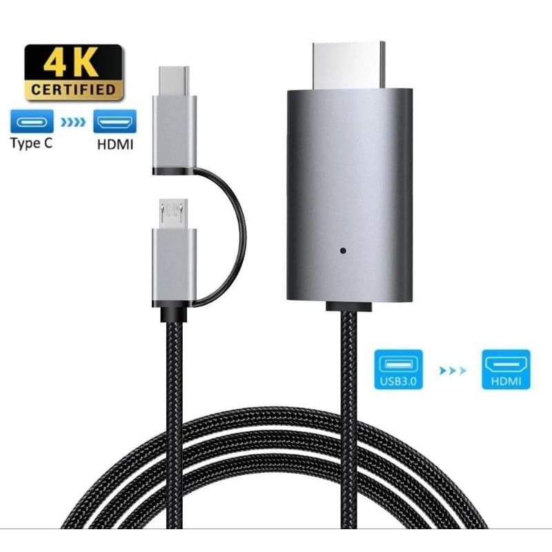 Cabo LD39 HDMI para Celular - Espelhe seu celular na TV