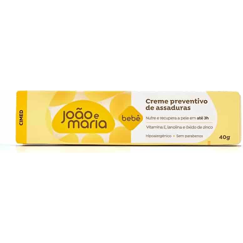 Kit 3, 6, 9, 12 Creme Pomada de Assadura João e Maria 40g Enriquecida com vitamina E, Lanolina...