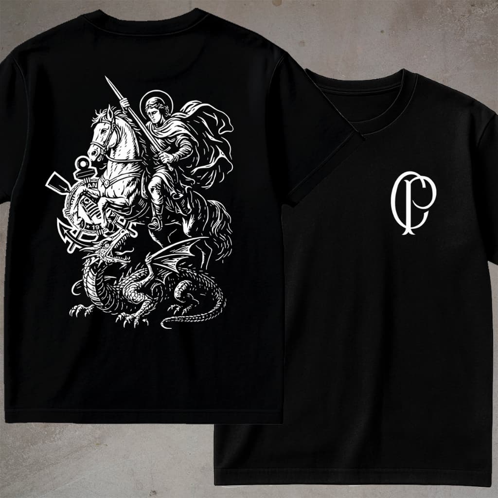 Camiseta São Jorge Camisa 100% Algodão