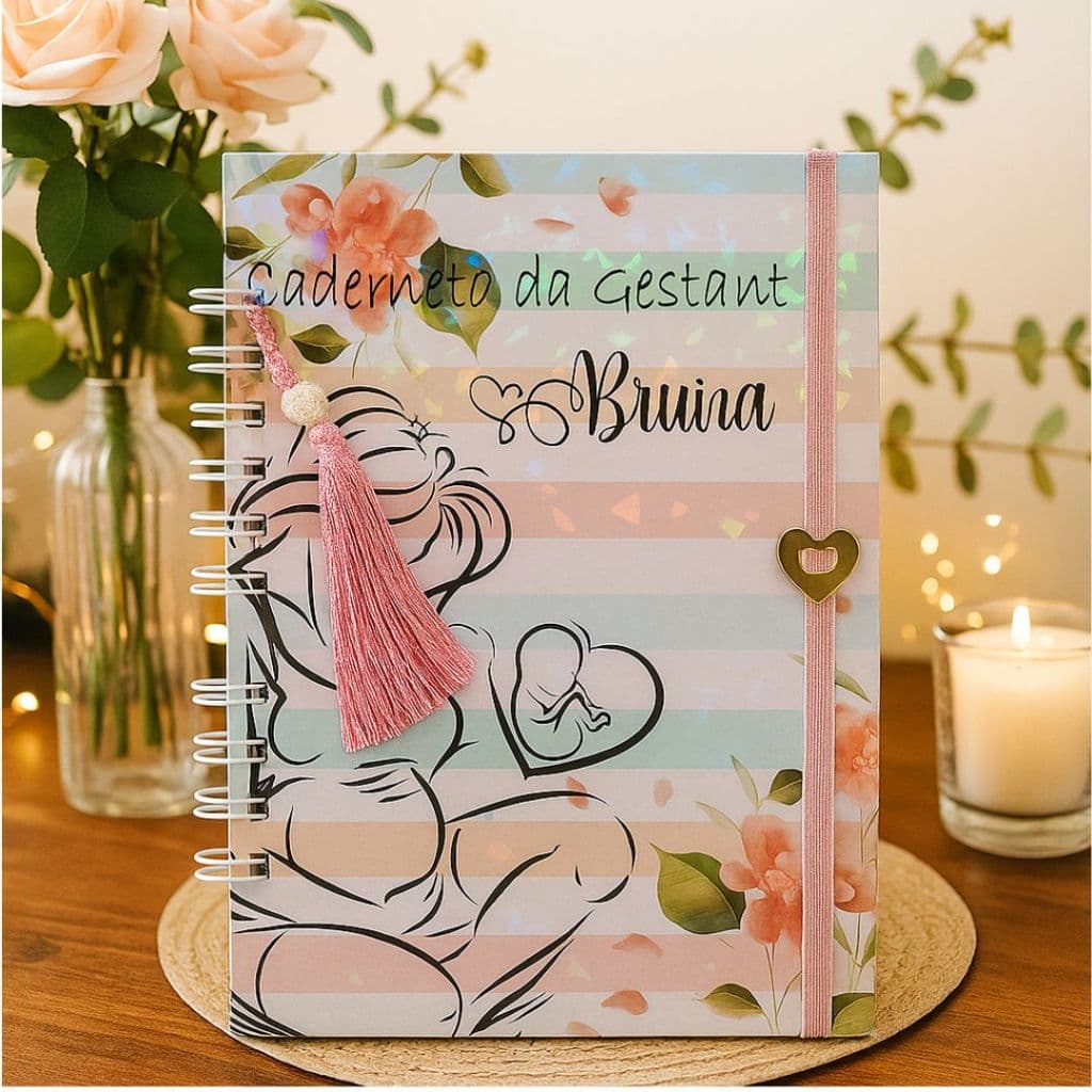 Caderneta da Gestante Personalizada – Capa Dura-Atualizada do SUS-Presente para Gestante