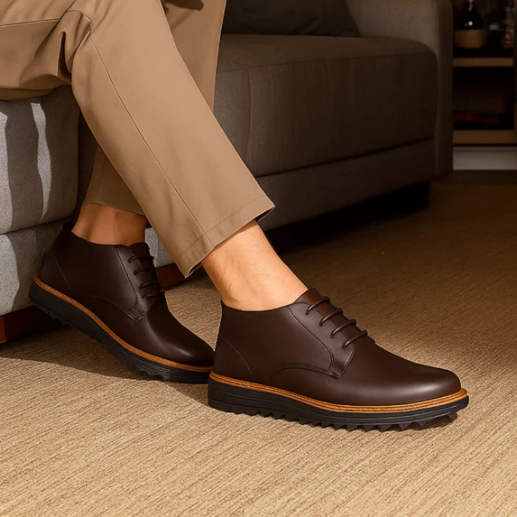 Sapato Oxford Masculino Conforto Supremo – Casual e Social – Ideal para Presente de Dia dos Pais