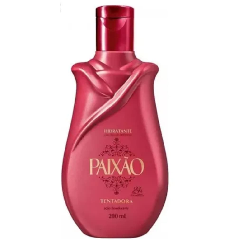 Loção Deo Hidratante Corporal Paixão 200ml Tentadora  Ameixa Rubi com Óleo de Amêndoas 200ml