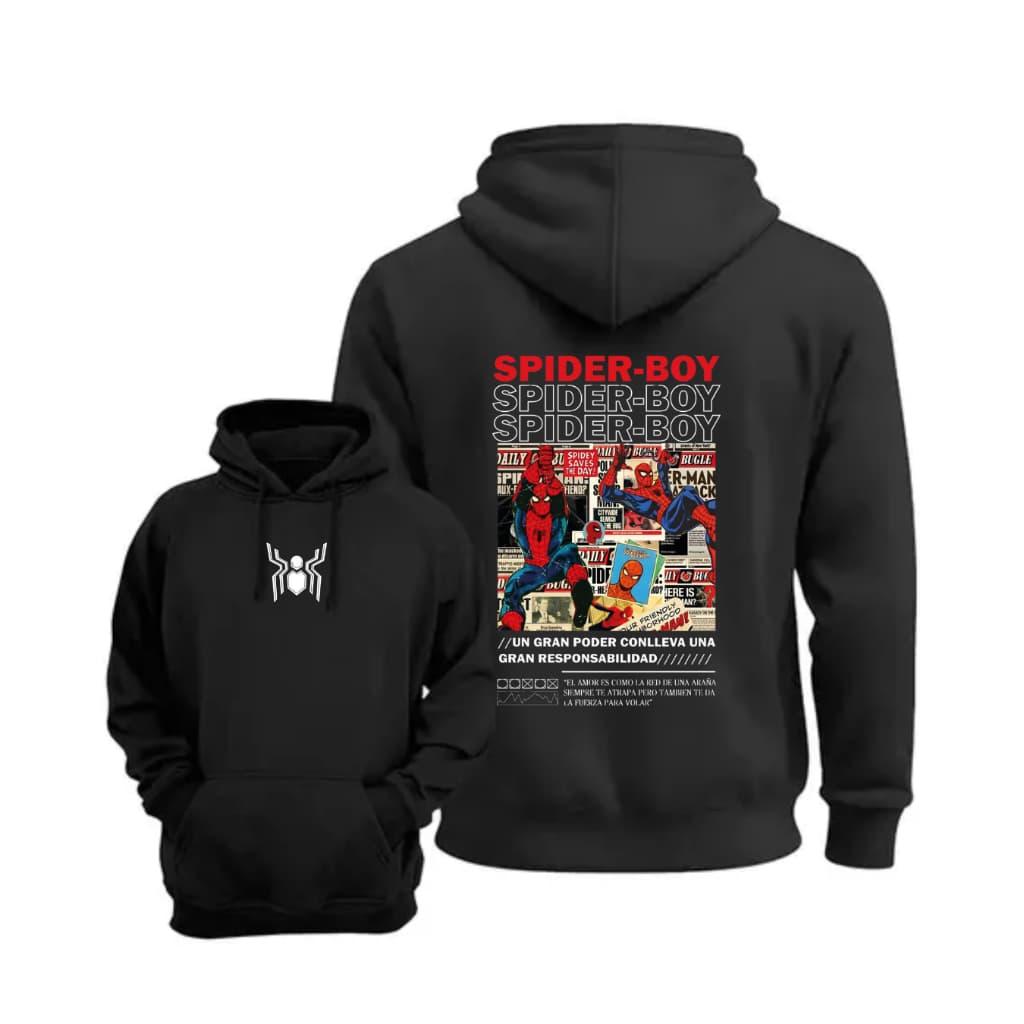 Moletom Homem Aranha Spider-Boy Estampa HQ Retrô – Estilo Aranha | Nerd, Geek, Marvel, Streetwear