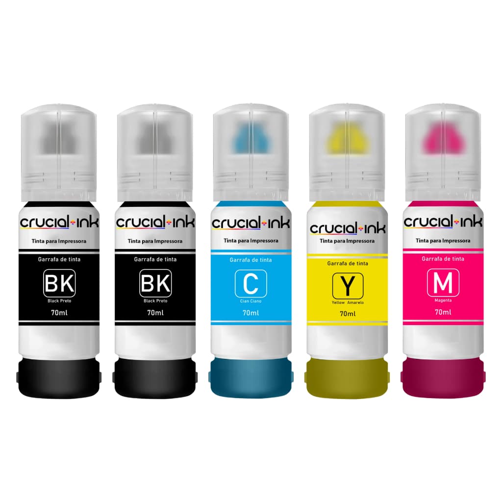 kit com 5 tintas Para Epson L3150-L3250-L3110-L5190-L5290-L3210