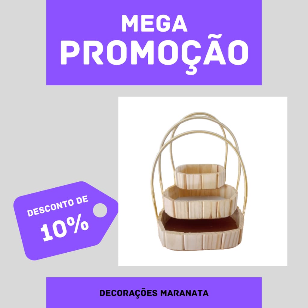 kit Combo 30 Cestas Oval Alça Sintética Para Presentes, fraldeiras Decorativas