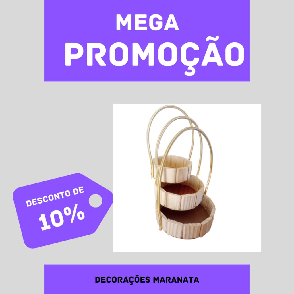 Kit 15 Cestas Redondas de Madeira Pinus para Presente Tamanhos P M G