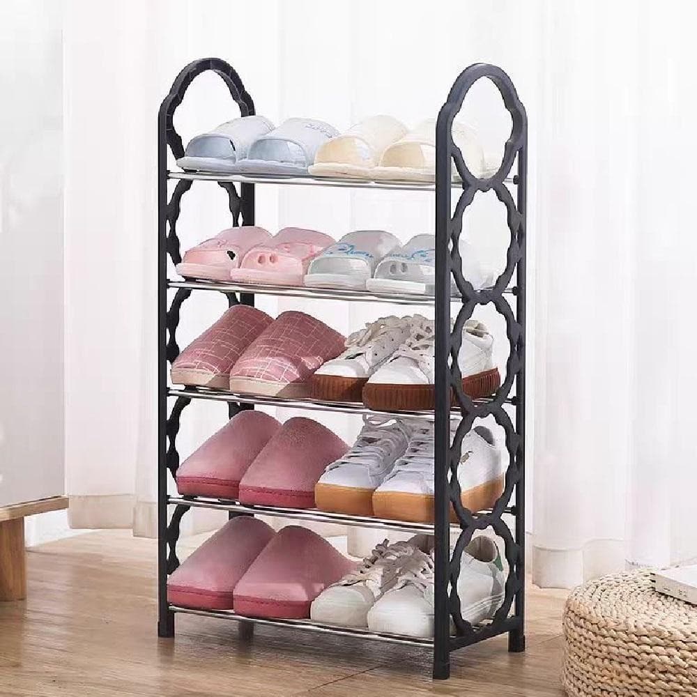 PRATELEIRA SAPATEIRA VERTICAL MULTIUSO ORGANIZADOR 10 PARES CLOSET PRETONDE ESTANTE 5 PRATELEIRAS